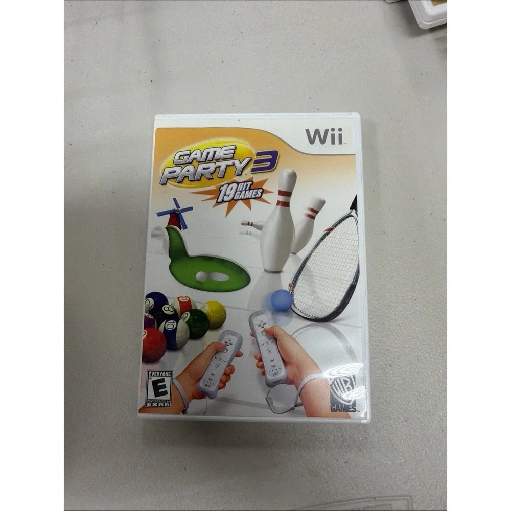 WB Games Game Party 3 Nintendo Wii Complete Case Manual Disc Multiplayer E 2009